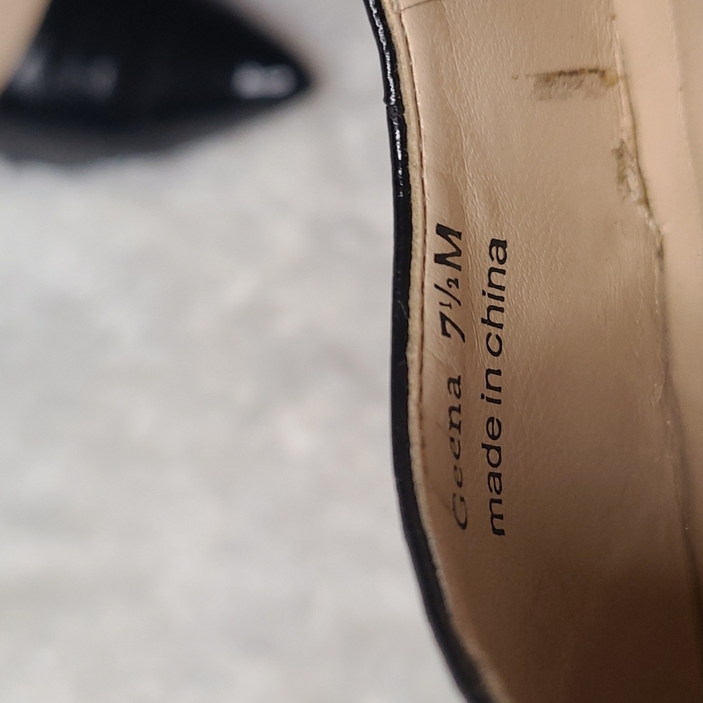 Sz7.5 Neiman Marcus Cissy Eelskin Heels - Picture 5 of 9